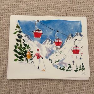 Inslee Fariss chic winter ski art print